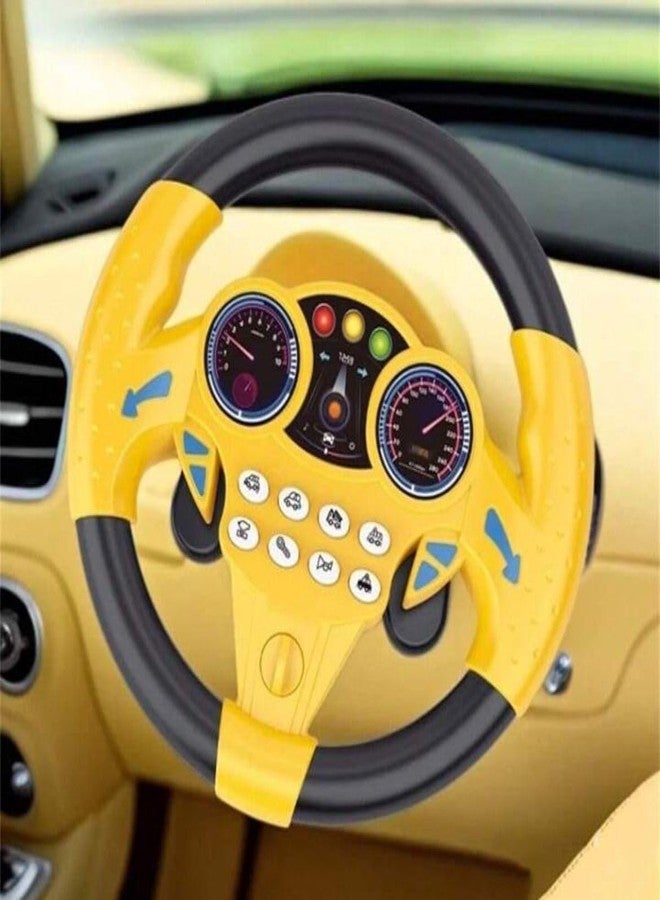 Bitrexup Premium Kids Driving Steering Wheel Funny Interactive Driving Wheel with Music (Multicolor) - Image 2